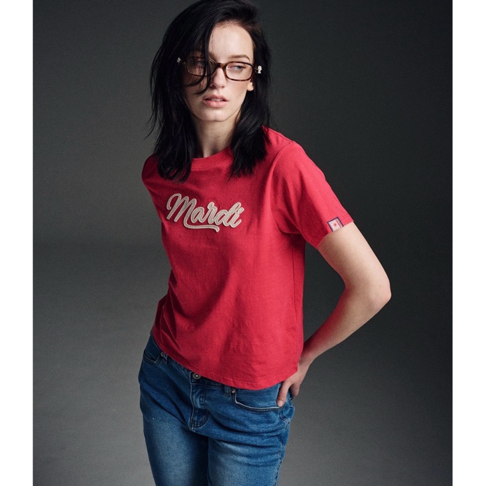 Mardi Mercredi Red Women's Graphic Blouse